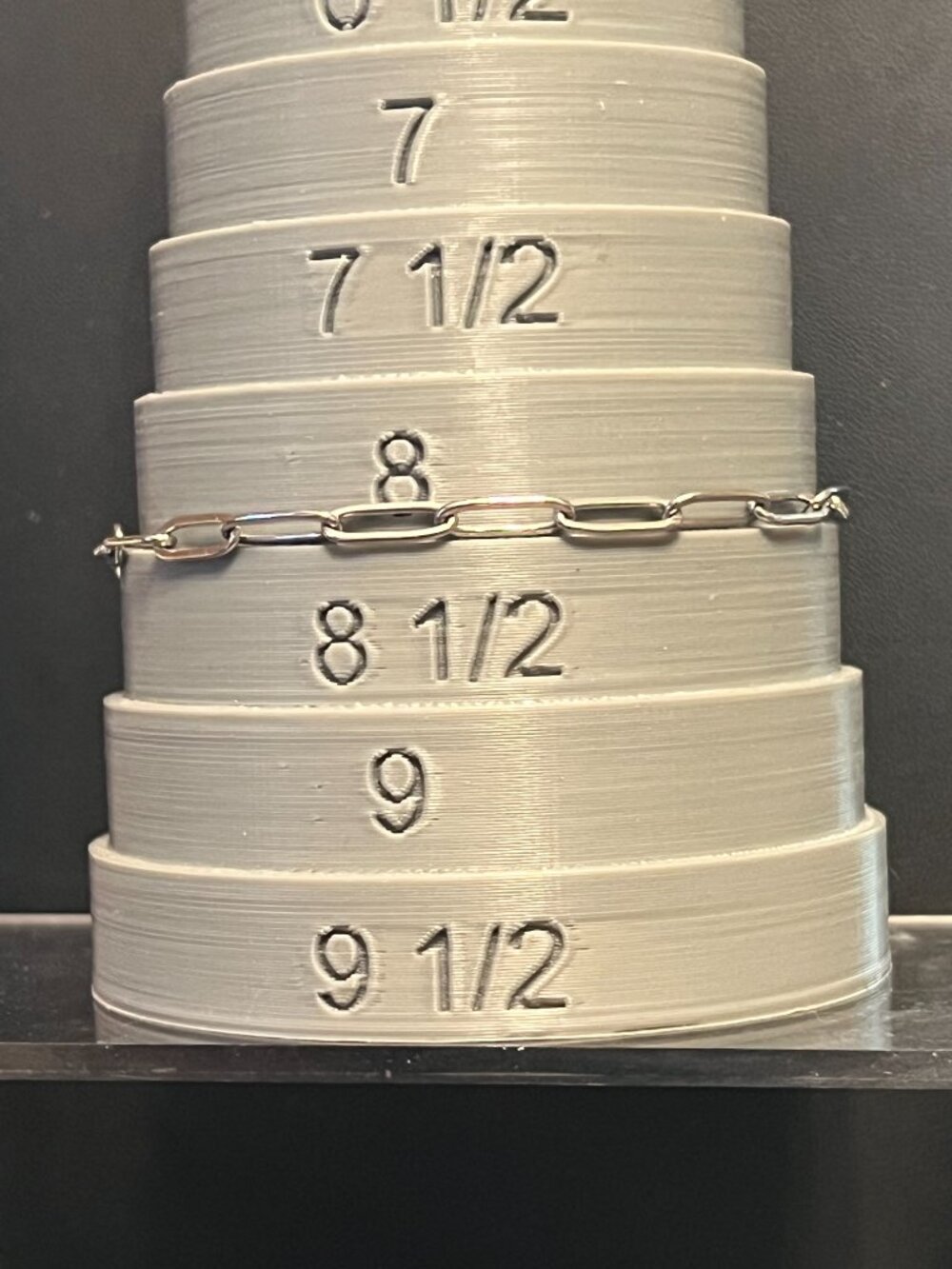 8" Silverplated Oval Cable Chain (Links 10mm Long 4mm wide) (429)